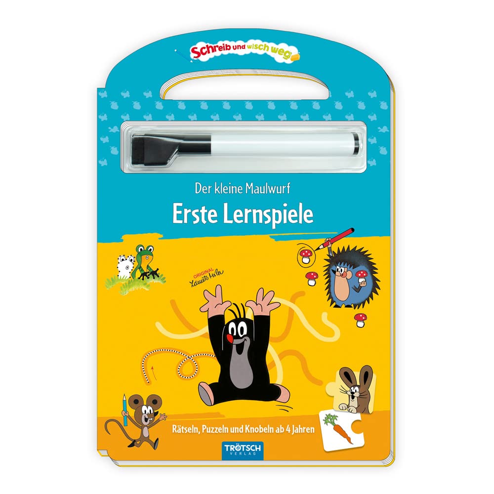 Trötsch Der kleine Maulwurf Schreib und wisch weg Erste Lernspiele Children's books
