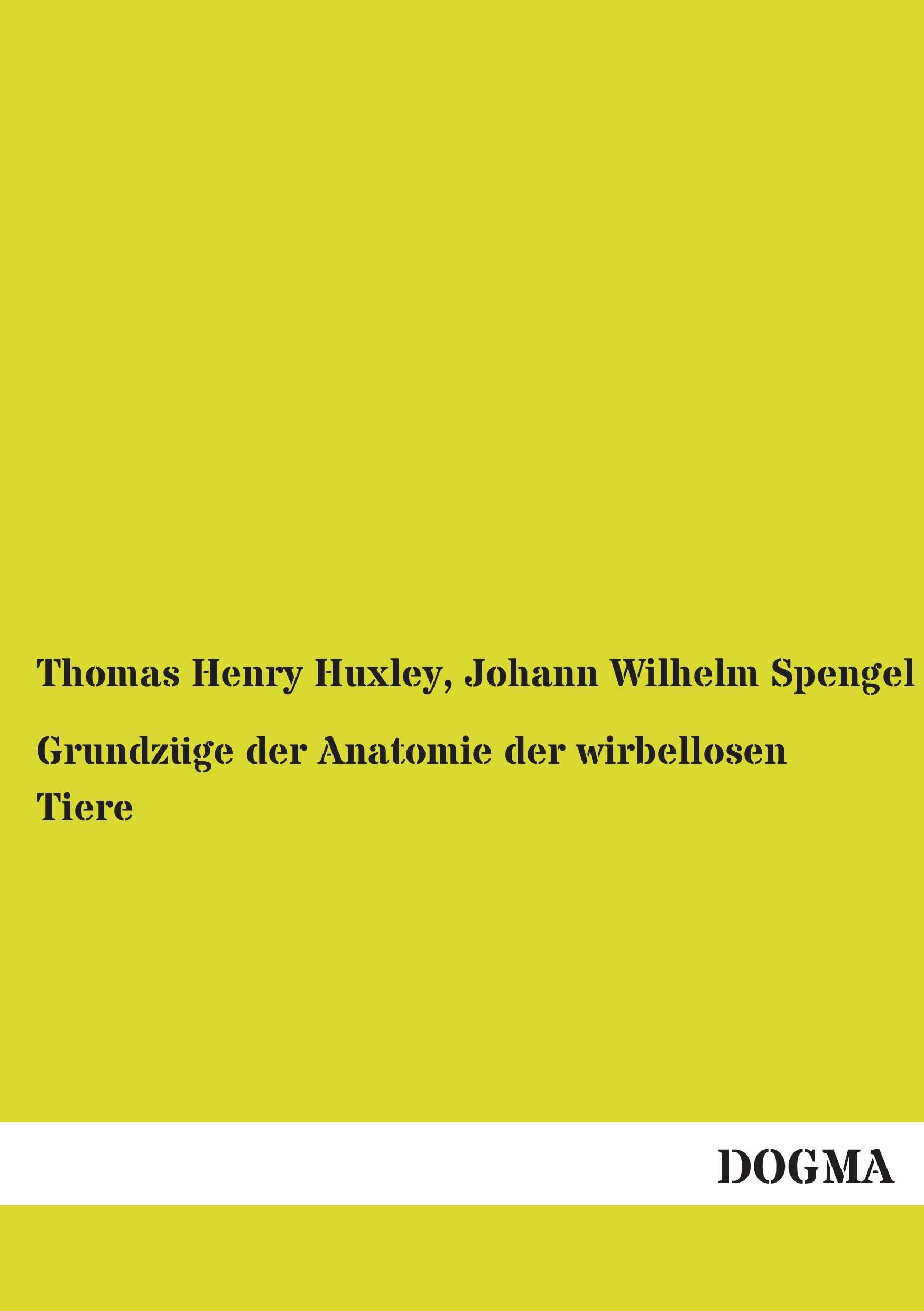 Grundzüge der Anatomie der wirbellosen Tiere Natural Sciences
