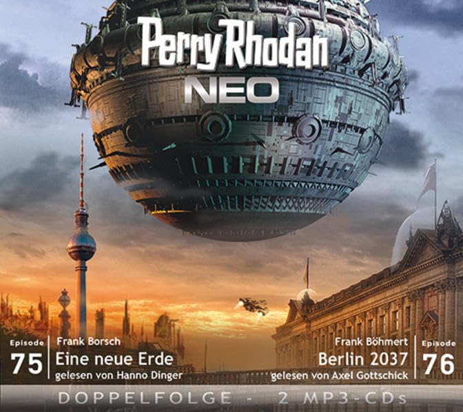 Perry Rhodan NEO MP3 Doppel-CD Folgen 75 + 76: Eine neue Erde; Berlin 2037 Contemporary literature