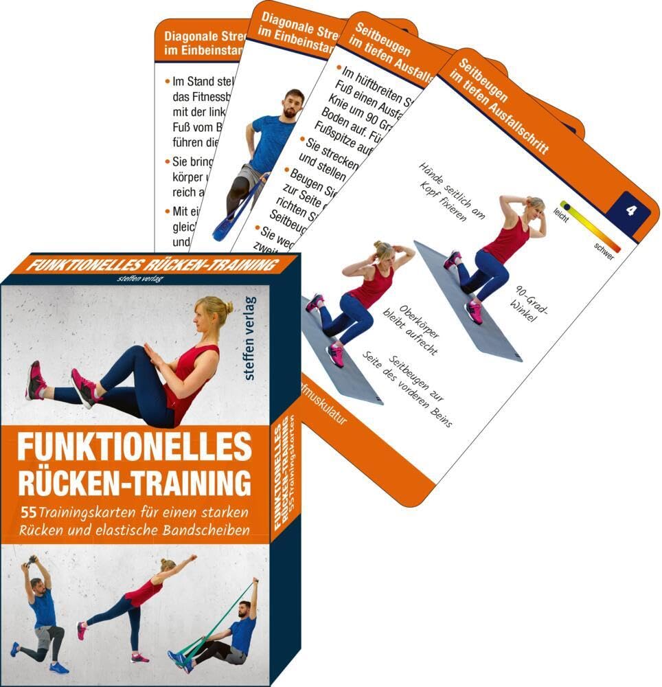 Trainingskarten: Funktionelles Rückentraining Health, Nutrition & Fitness