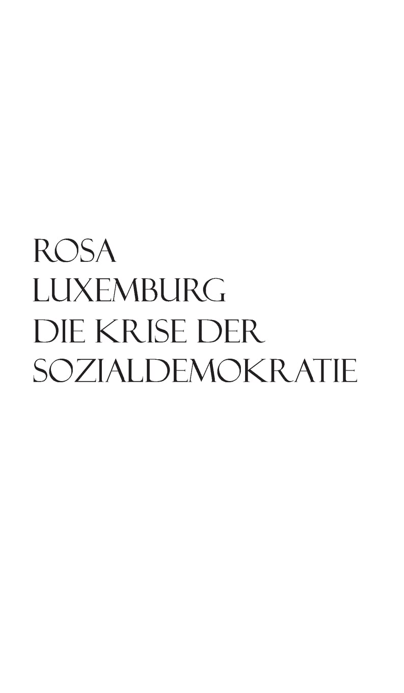 Die Krise der Sozialdemokratie Books