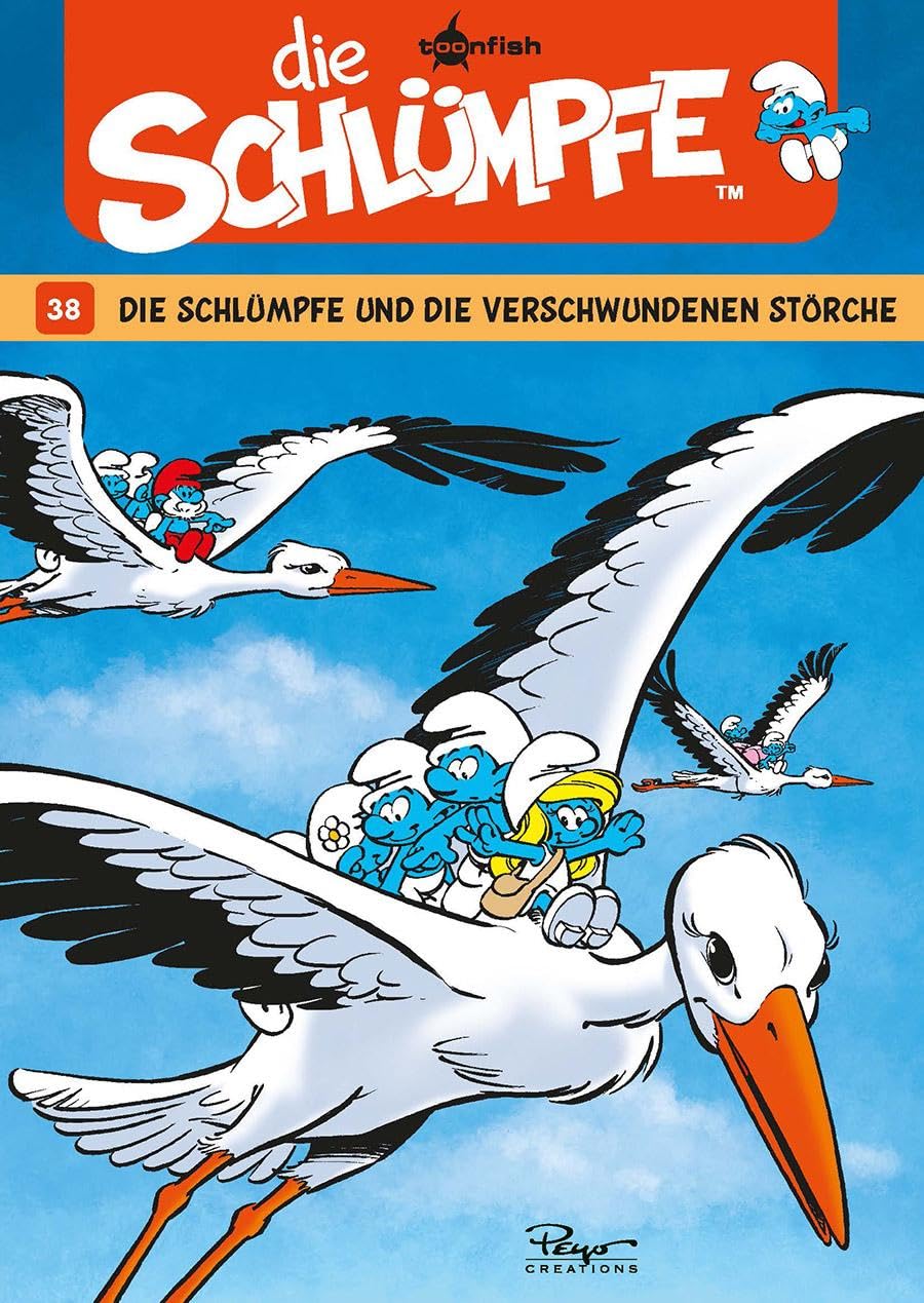 Die Schlümpfe. Band 38: Die Schlümpfe und die verschwundenen Störche Manga