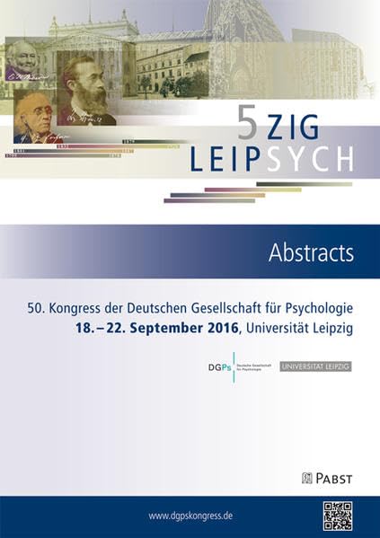 50. Kongress der Deutschen Gesellschaft für Psychologie: Supplement to Psychological Test and Assessment Modeling Psychology