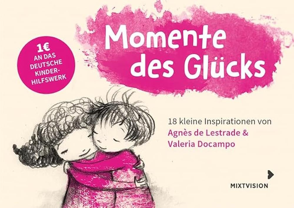 Momente des Glücks - Postkarten Set: 18 kleine Inspirationen von Agnès de Lestrade und Valeria Docampo - Postkartenbuch Parents & Children