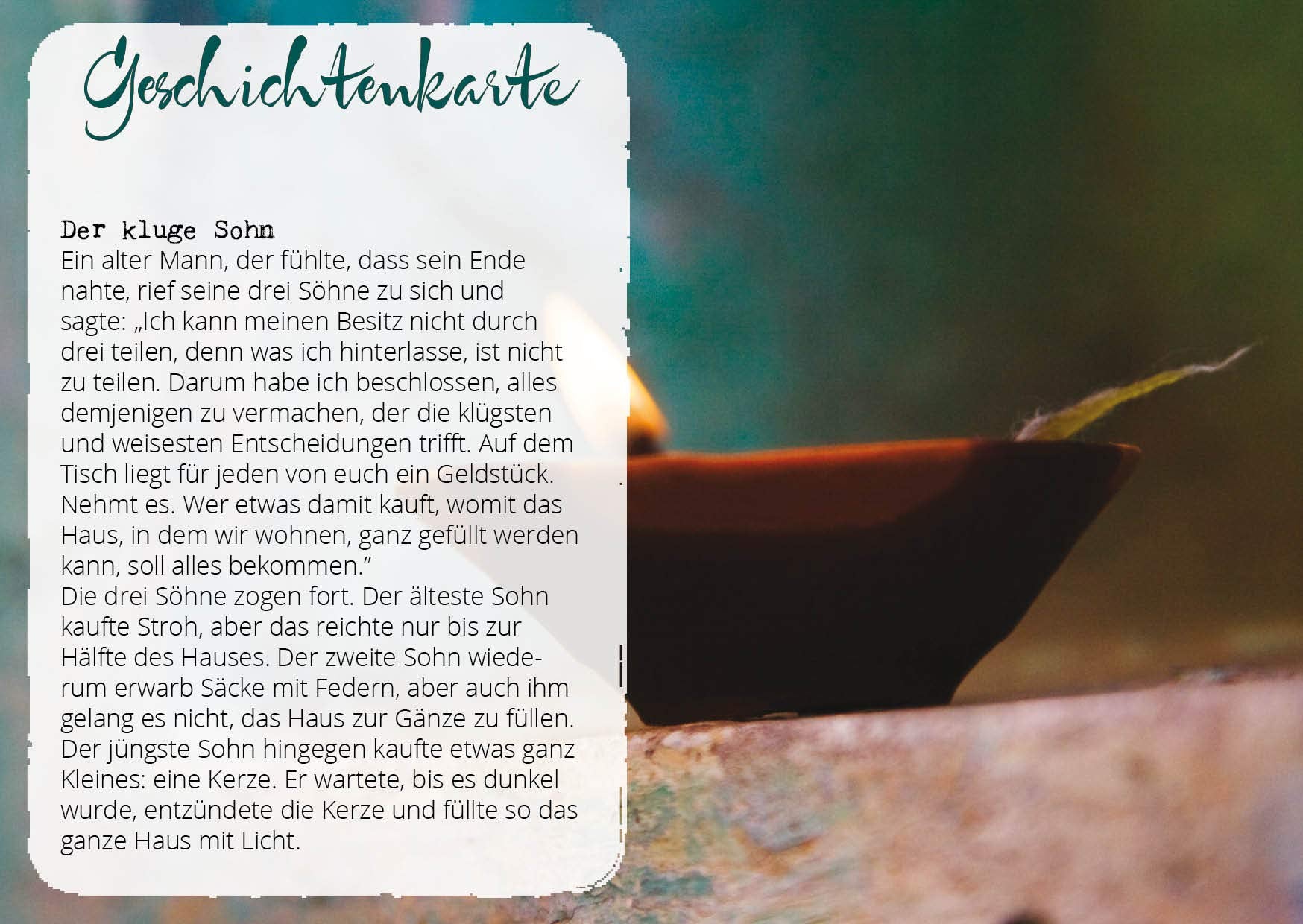 Geschichten Karten "Der kluge Sohn": VE 10 Religion & Esotericism
