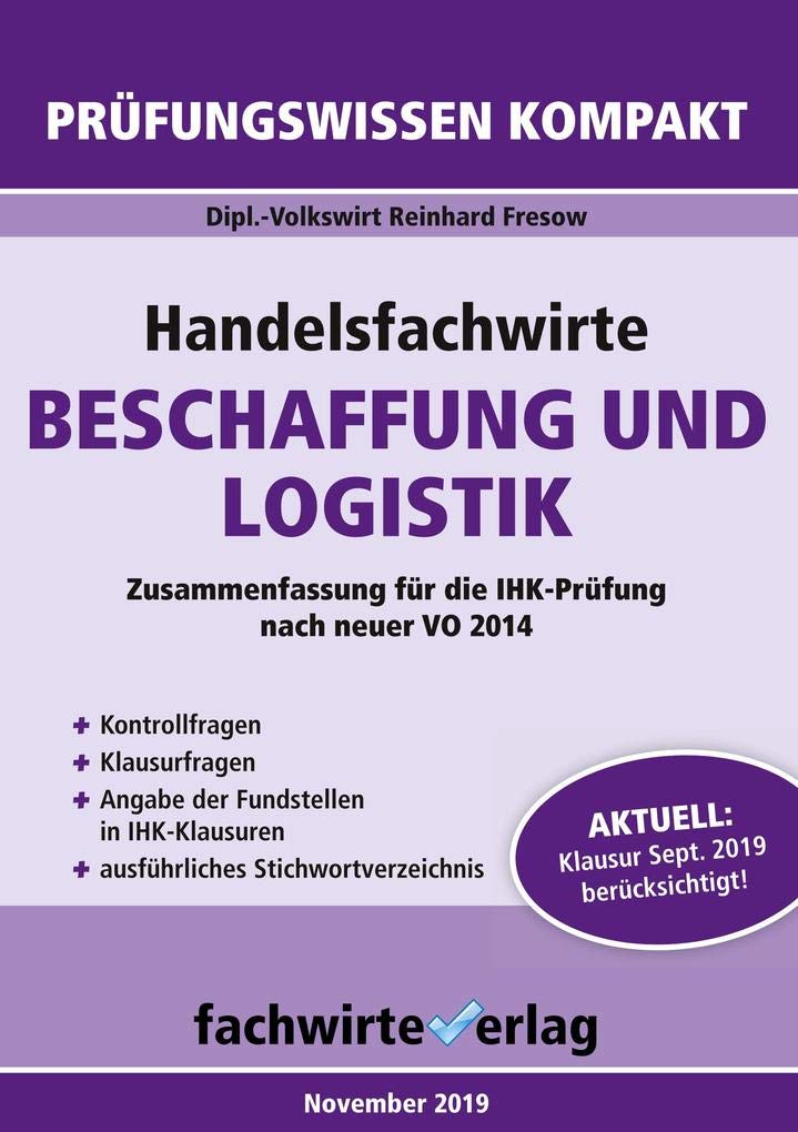 Handelsfachwirte: Beschaffung und Logistik Law
