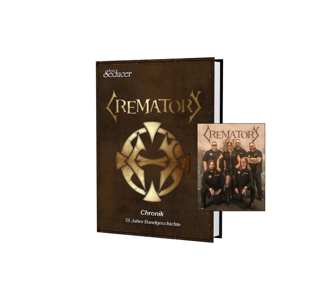 Crematory Chronik / Buch von Sonic Seducer, limitiert (nur 499 Exemplare), handnummeriert + handsign. Postkarte + exkl. neues Interview Books