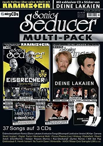 Sonic Seducer Multipack 02/2021 mit 03/2021 + 04/2021 + 3 CD´s und Deine Lakaien-Sticker, Im Mag: Eisbrecher, Evanescence, Moonspell, Nick Cave, ... Eisbrecher, Moonspell, Kirlian Camera uva. Books