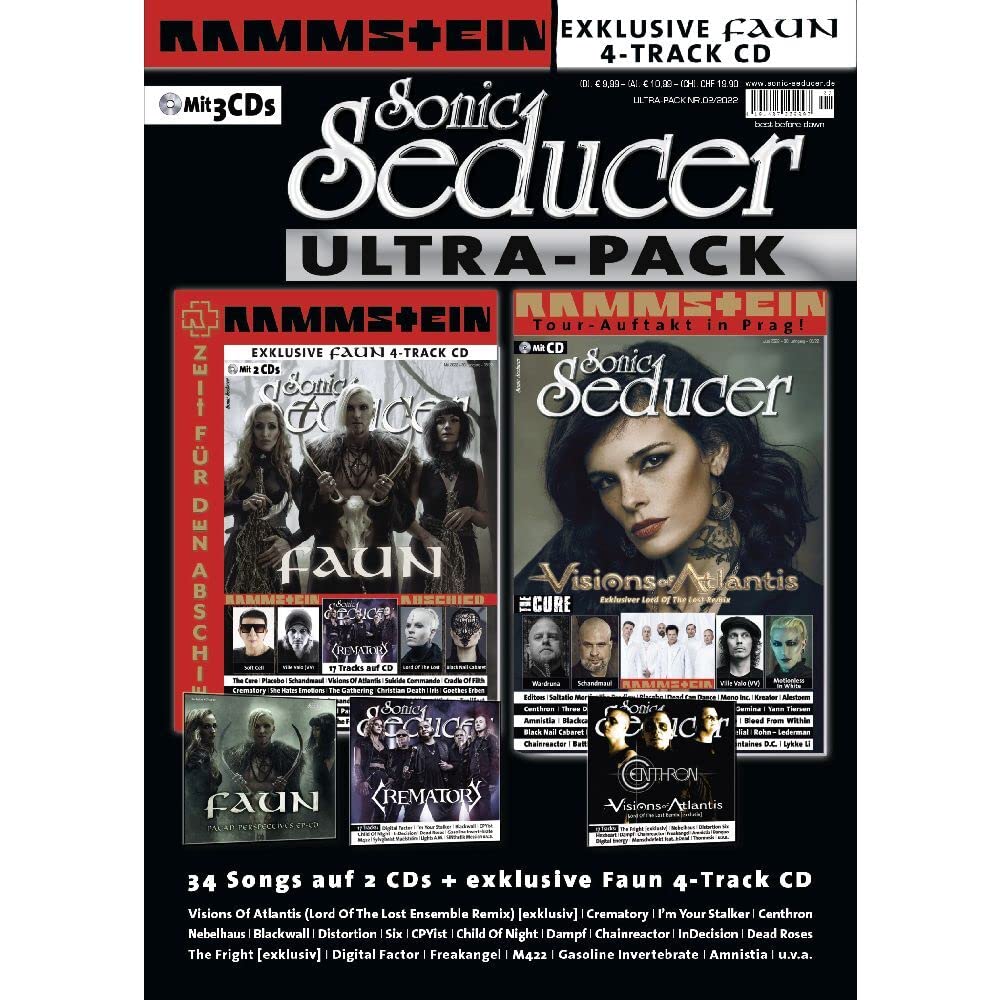 Sonic Seducer Ultrapack 02/2022 mit Ausgabe 05/22 und 06/22 Books