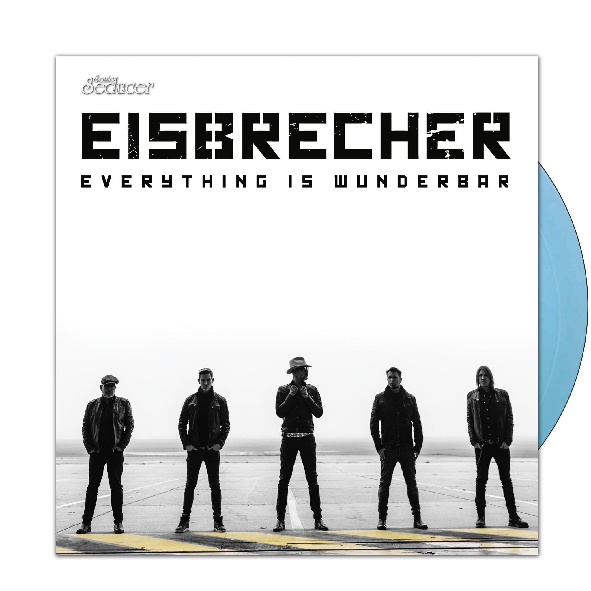 Eisbrecher: Deluxe 7"-Vinyl-Single - Blau - Transparent limited 199 Exemplare mit signiertem Lyric-Inlay im Kasten-Sleeve. Sonic Seducer 03/2025 inklusive Eisbrecher-Titel + Exklusiv-CD-Track und "Kaltfront"-Sticker. Books