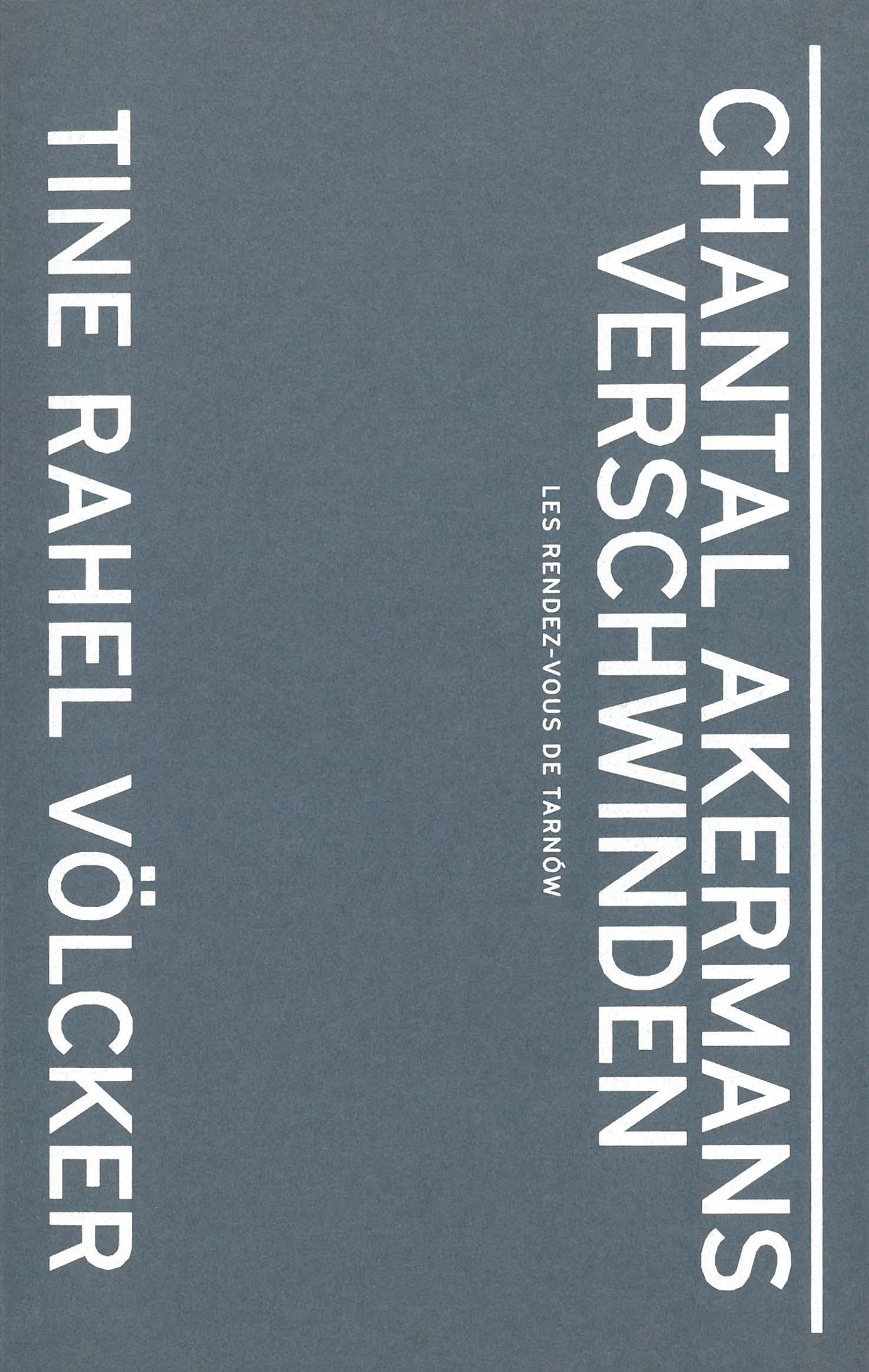 Product Image: Chantal Akermans Verschwinden