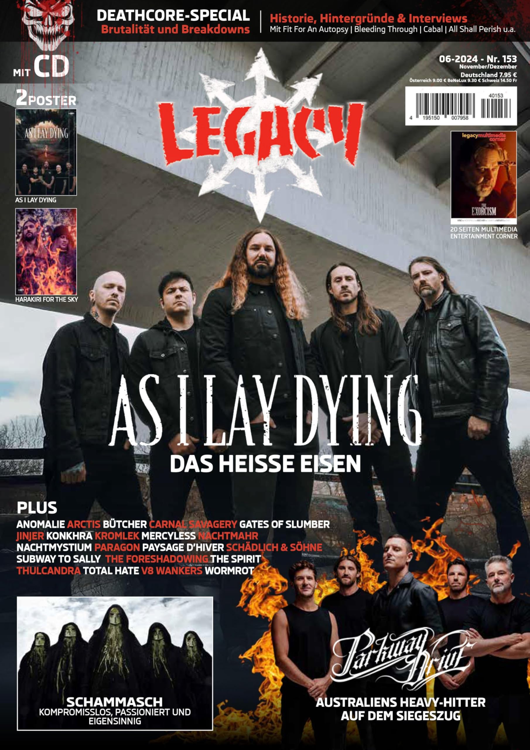 LEGACY MAGAZIN: THE VOICE FROM THE DARKSIDE: Ausgabe #153 (6/2024) Film, Art & Culture