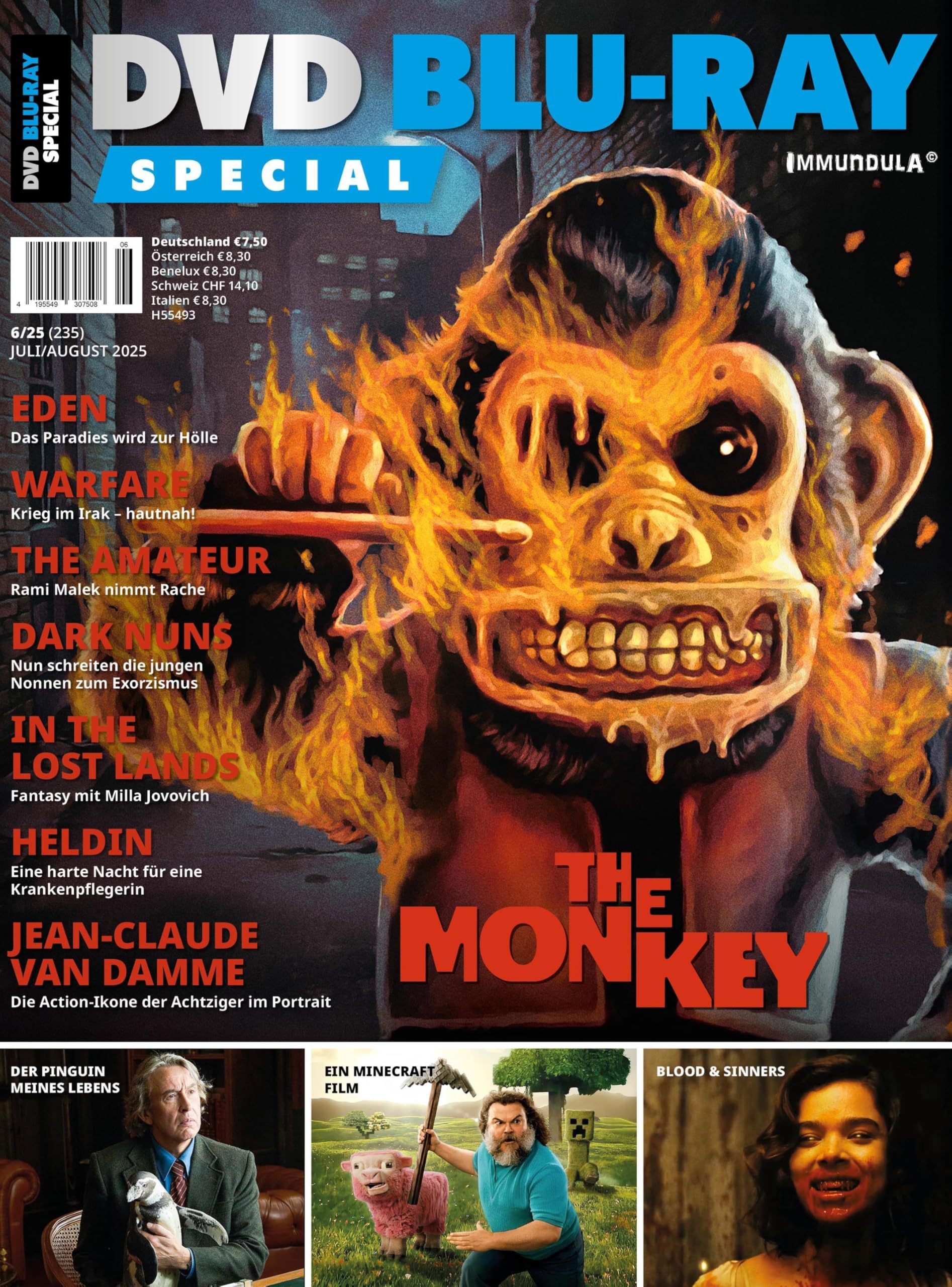 DVD BLU-RAY SPECIAL. Ausgabe Juli/August 2025 (#235) Film, Art & Culture