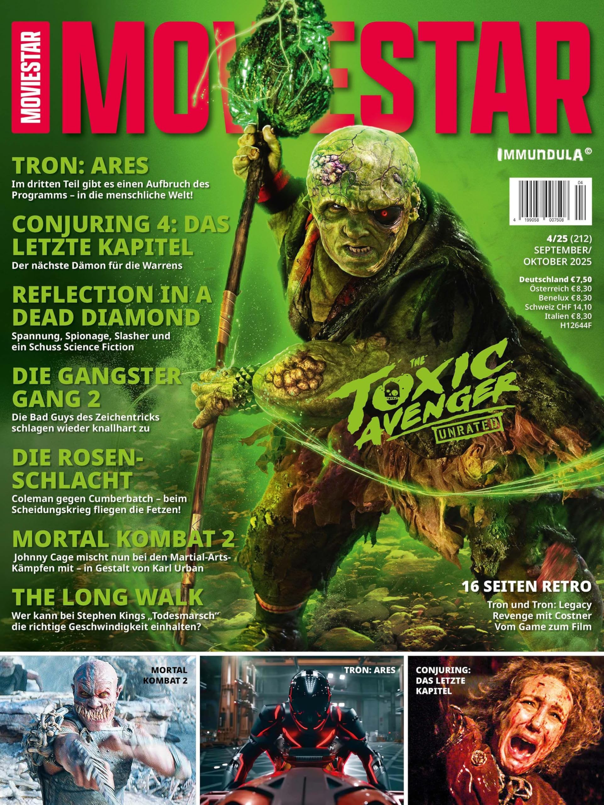 MOVIESTAR. Ausgabe September/Oktober 2025 (#212) Film, Art & Culture
