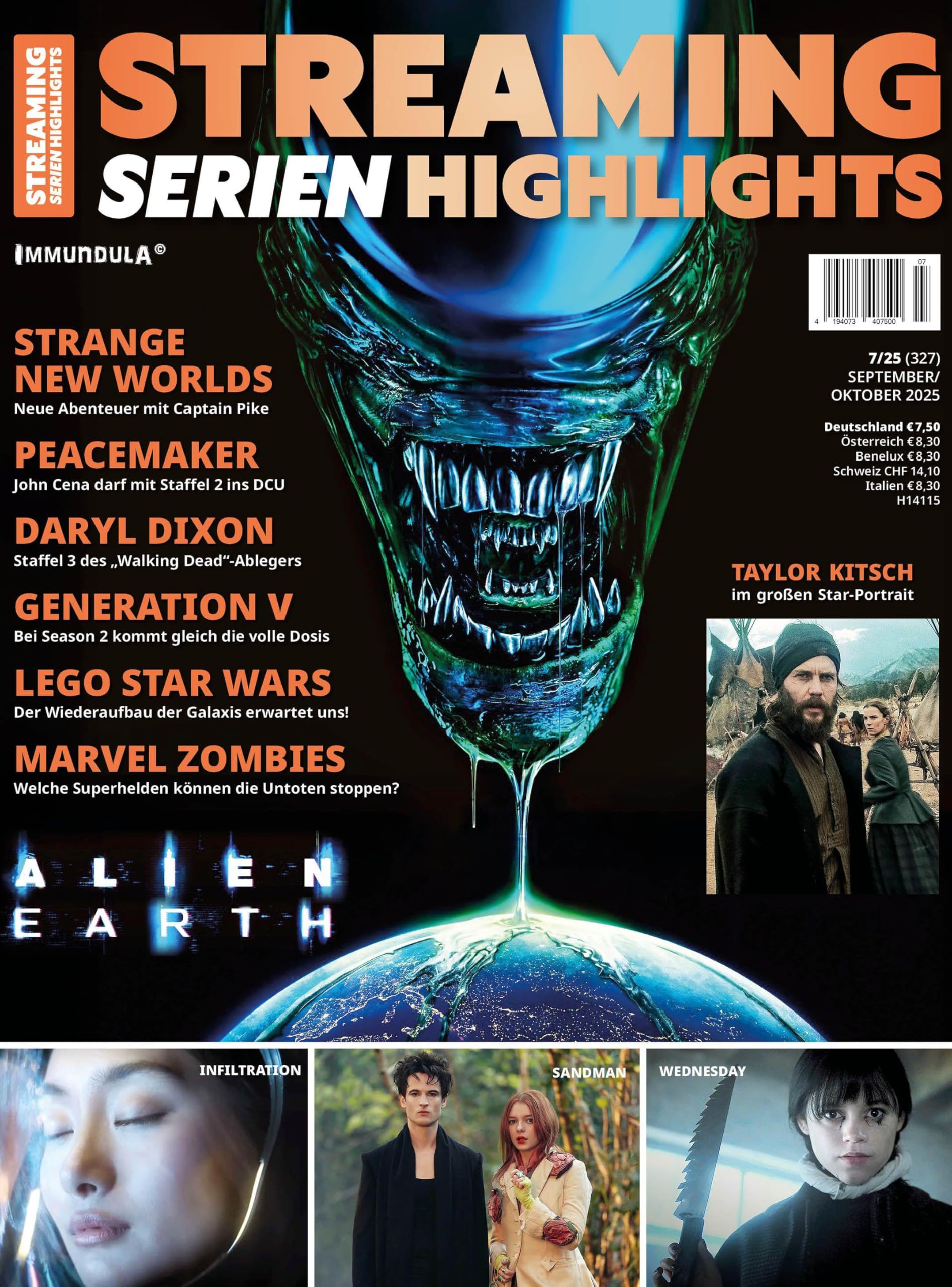 STREAMING SERIEN HIGHLIGHTS. Ausgabe September/Oktober 2025 (#327) Film, Art & Culture