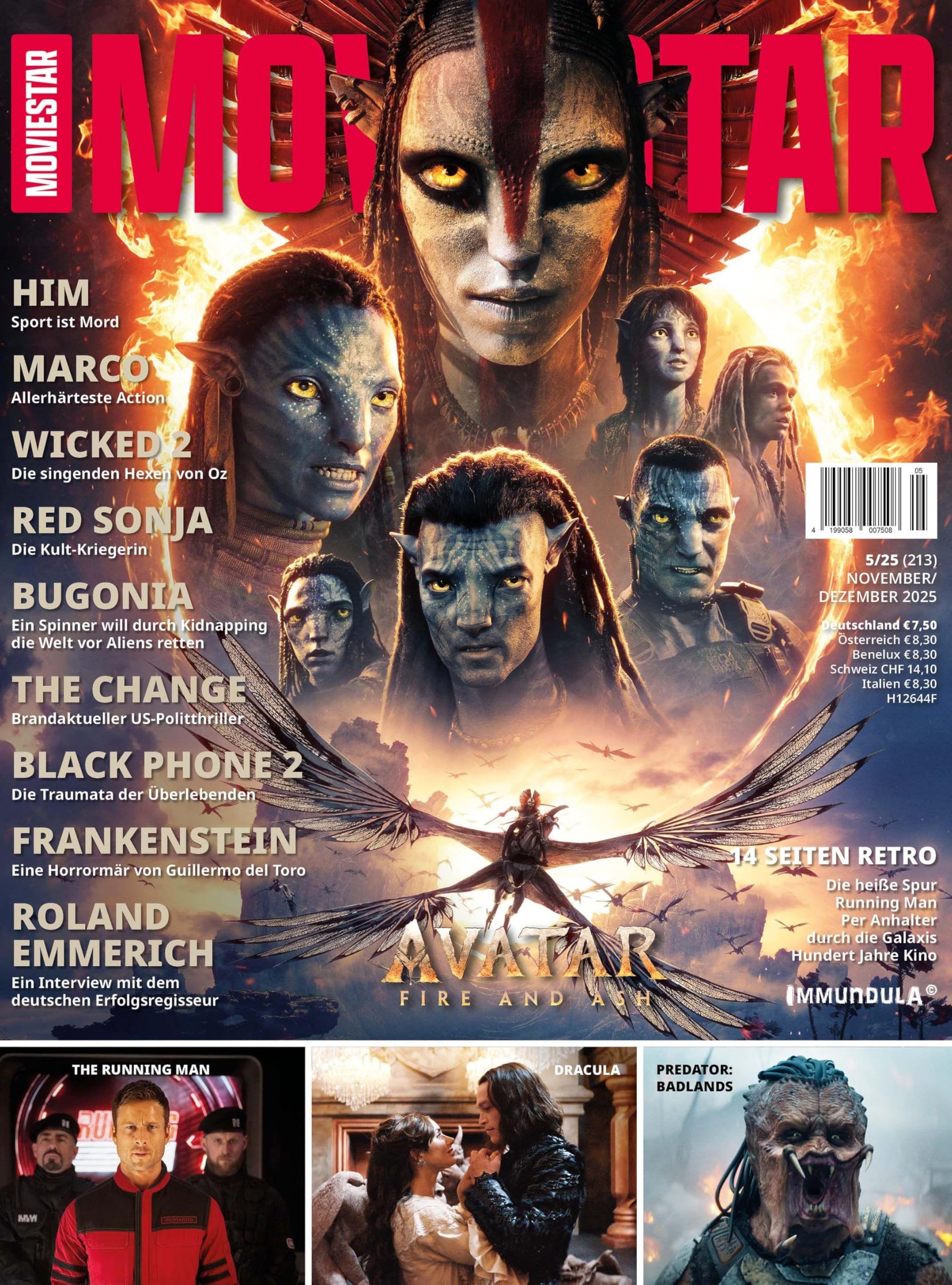 MOVIESTAR. Ausgabe November/Dezember 2025 (#213) Film, Art & Culture