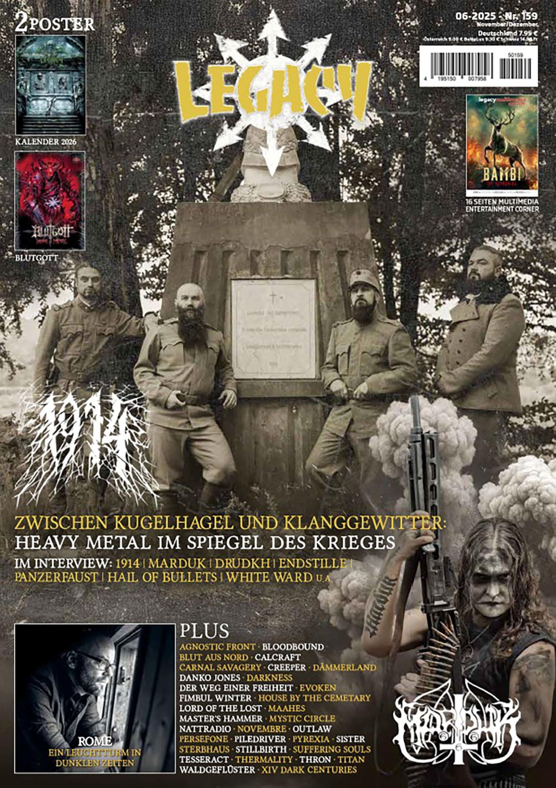 LEGACY MAGAZIN: THE VOICE FROM THE DARKSIDE (Ausgabe #159 (6/2025)) Film, Art & Culture