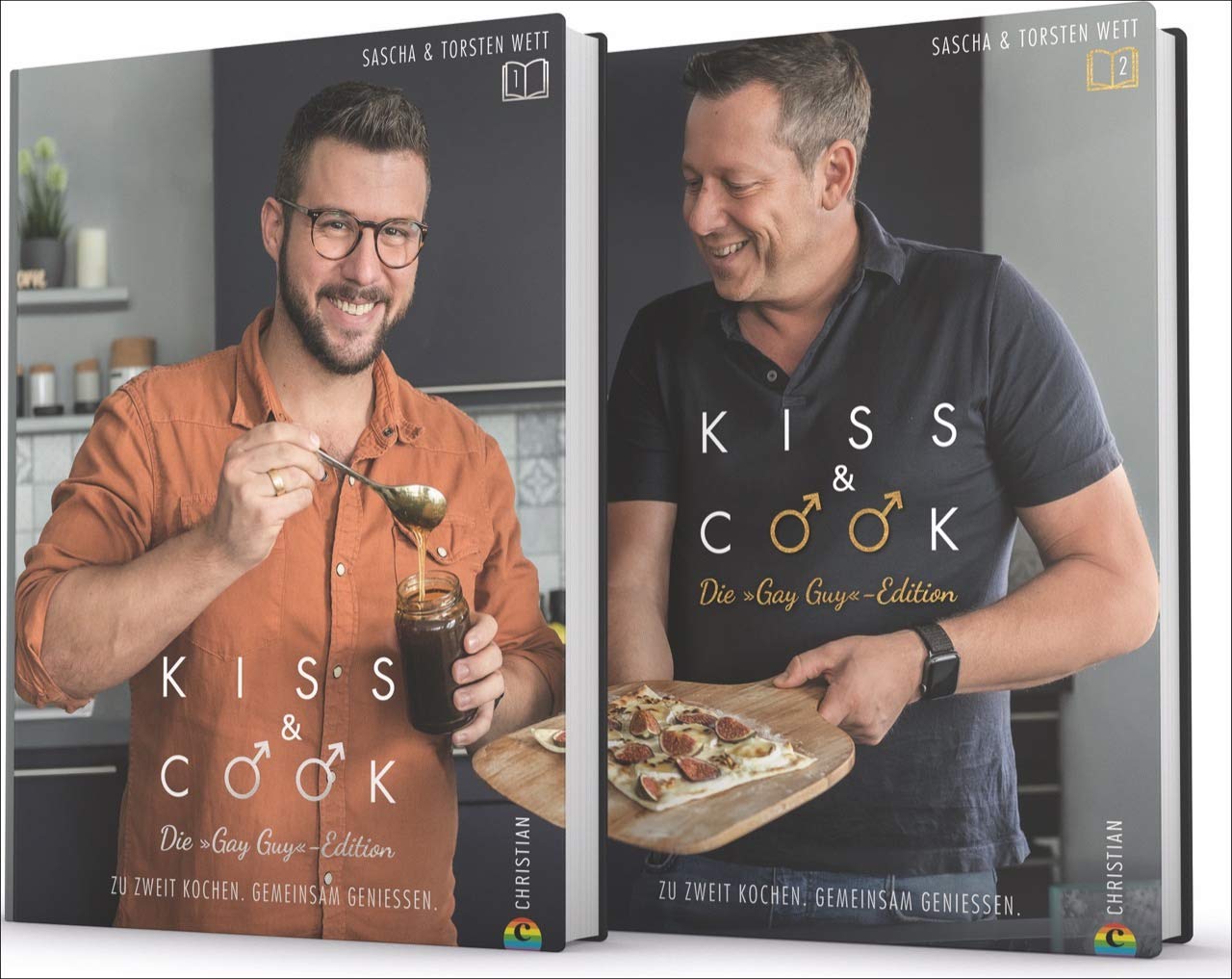 Kiss & Cook - Die Gay-Guy-Edition. Das ultimative Kochbuch-Set für alle schwulen Paare. Die besten Rezepte für jeden Tag und für das Kochen zu zweit. ... Zu zweit kochen. Gemeinsam genießen. Leisure, Home & Garden