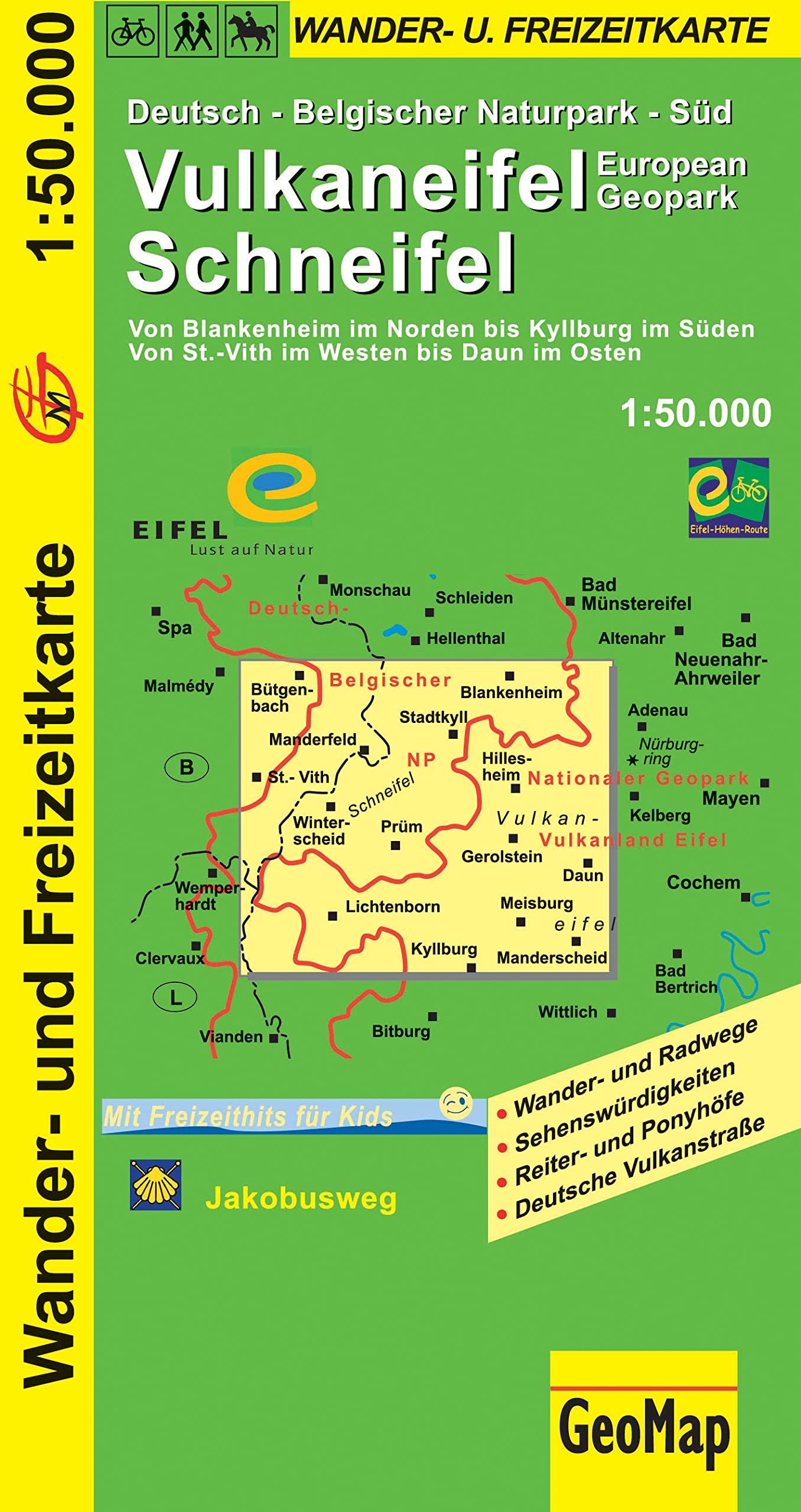 Vulkaneifel Schneifel Wander- und Freizeitkarte 1:50.000 Leisure, Home & Garden Books