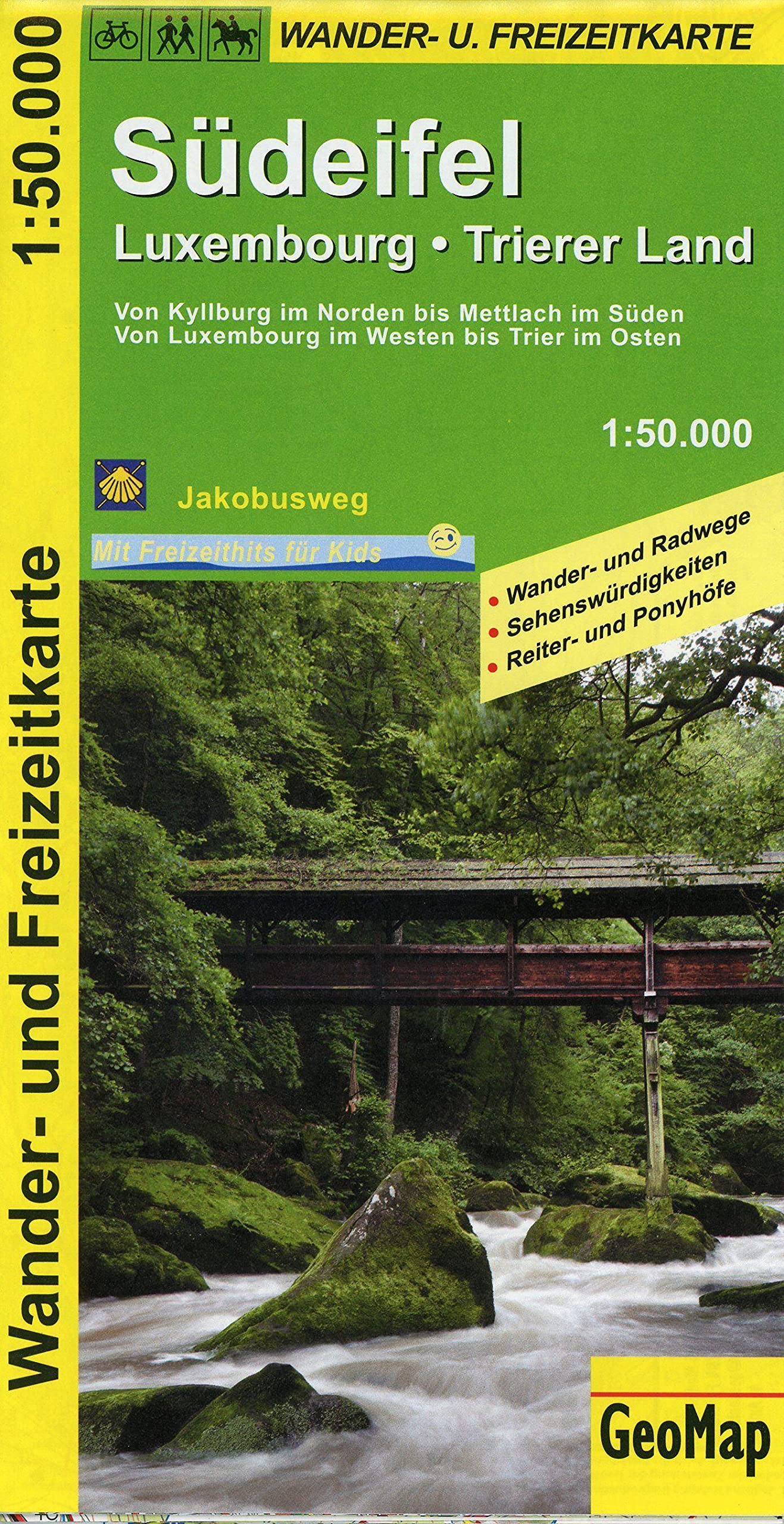 Südeifel, Luxembourg, Trierer Land 1:50.000 Wander- und Freizeitkarte Leisure, Home & Garden