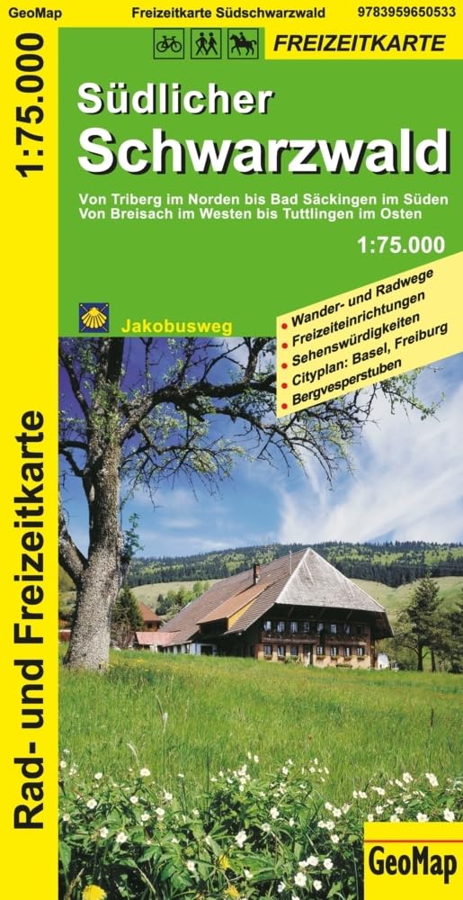 Südlicher Schwarzwald - Rad- und Freizeitkarte Leisure, Home & Garden