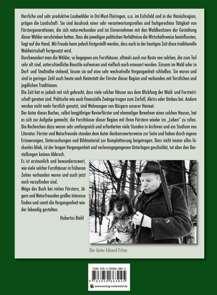 Die Forsthäuser des Eichsfeldes und des Hainichs book