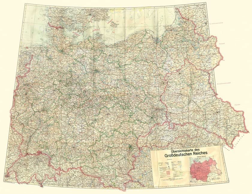 Übersichtskarte des Großdeutschen Reiches - Dezember 1942 Politics & History