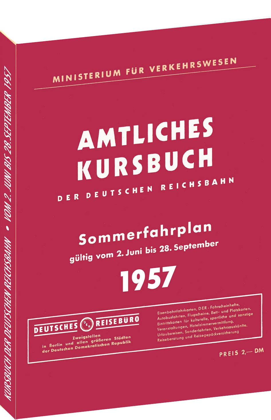 Kursbuch der Deutschen Reichsbahn - Sommerfahrplan 1957 Leisure, Home & Garden