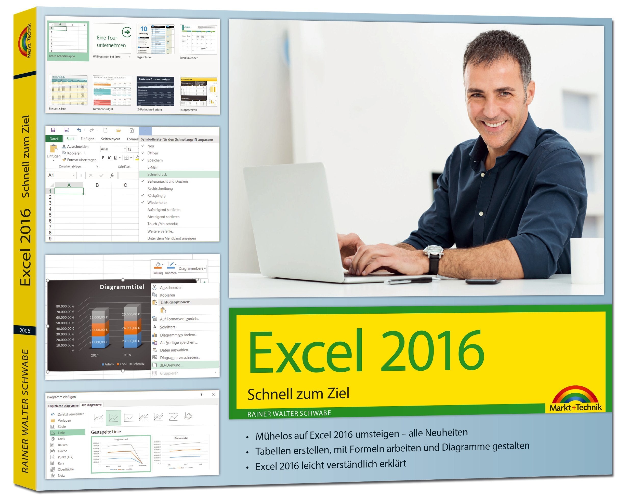 Excel 2016 Schnell zum Ziel: Auf einen Blick alles erklärt: Mühelos auf Excel 2016 umsteigen - alle Neuheiten. Tabellen erstellen, mit Formeln ... Excel 2016 leicht verständlich erklärt Computer Science