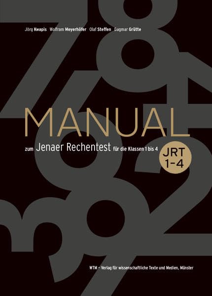 Manual zum Jenaer Rechentest für die Klassen 1 bis 4 Education & Training