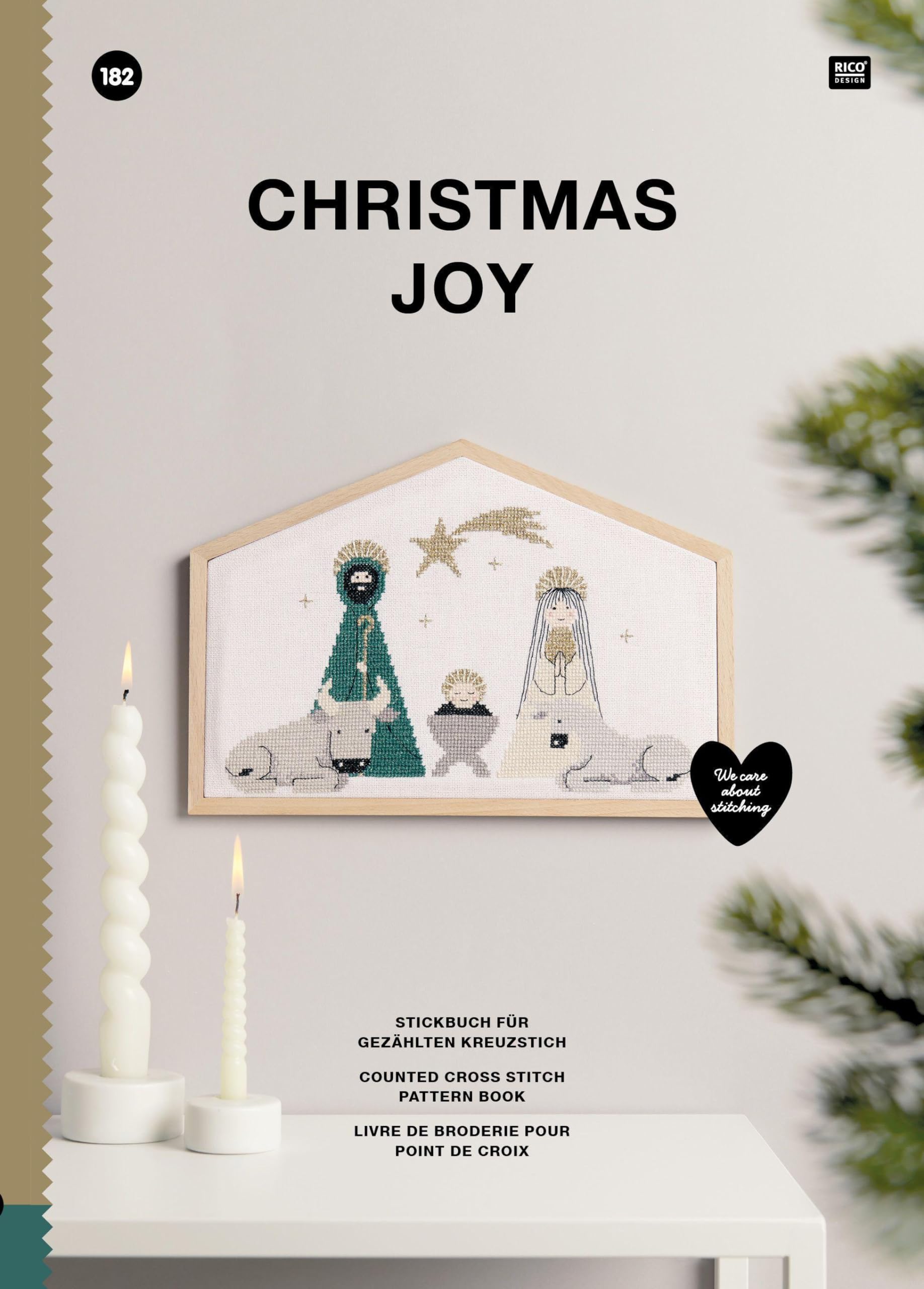Christmas Joy: 182 Stickbuch für gezählten Kreuzstich, counted cross stitch pattern book, livre de broderie pour point de croix, We care about stitching Books