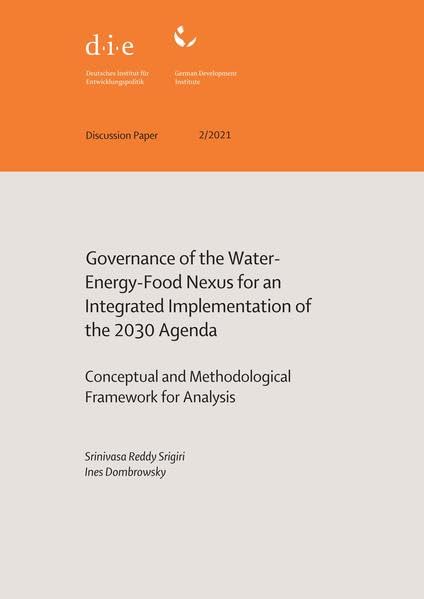 Governance of the water-energy-food nexus for an integrated implementation of the 2030 Agenda (DIE Discussion Paper des Deutschen Instituts für Entwicklungspolitik (DIE)) Politics & History