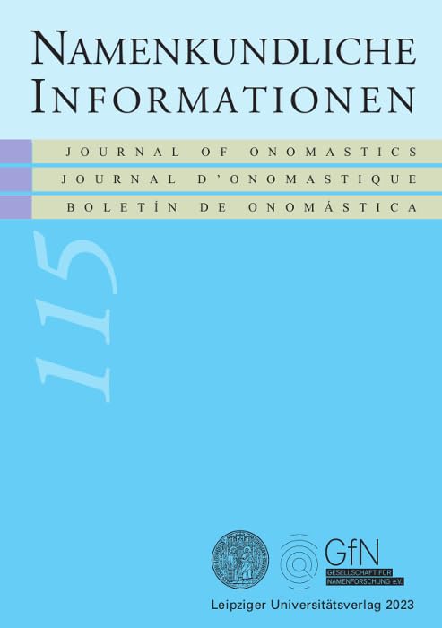 Namenkundliche Informationen 115 Social Sciences