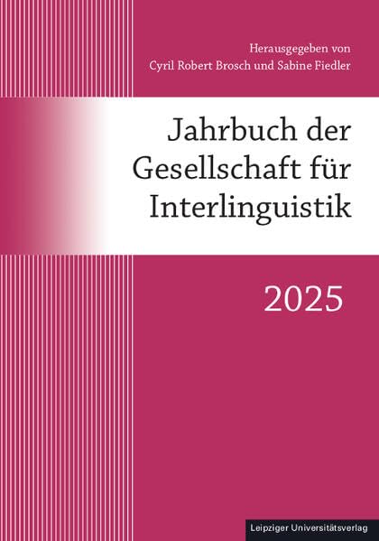 Jahrbuch der Gesellschaft für Interlinguistik Social Sciences