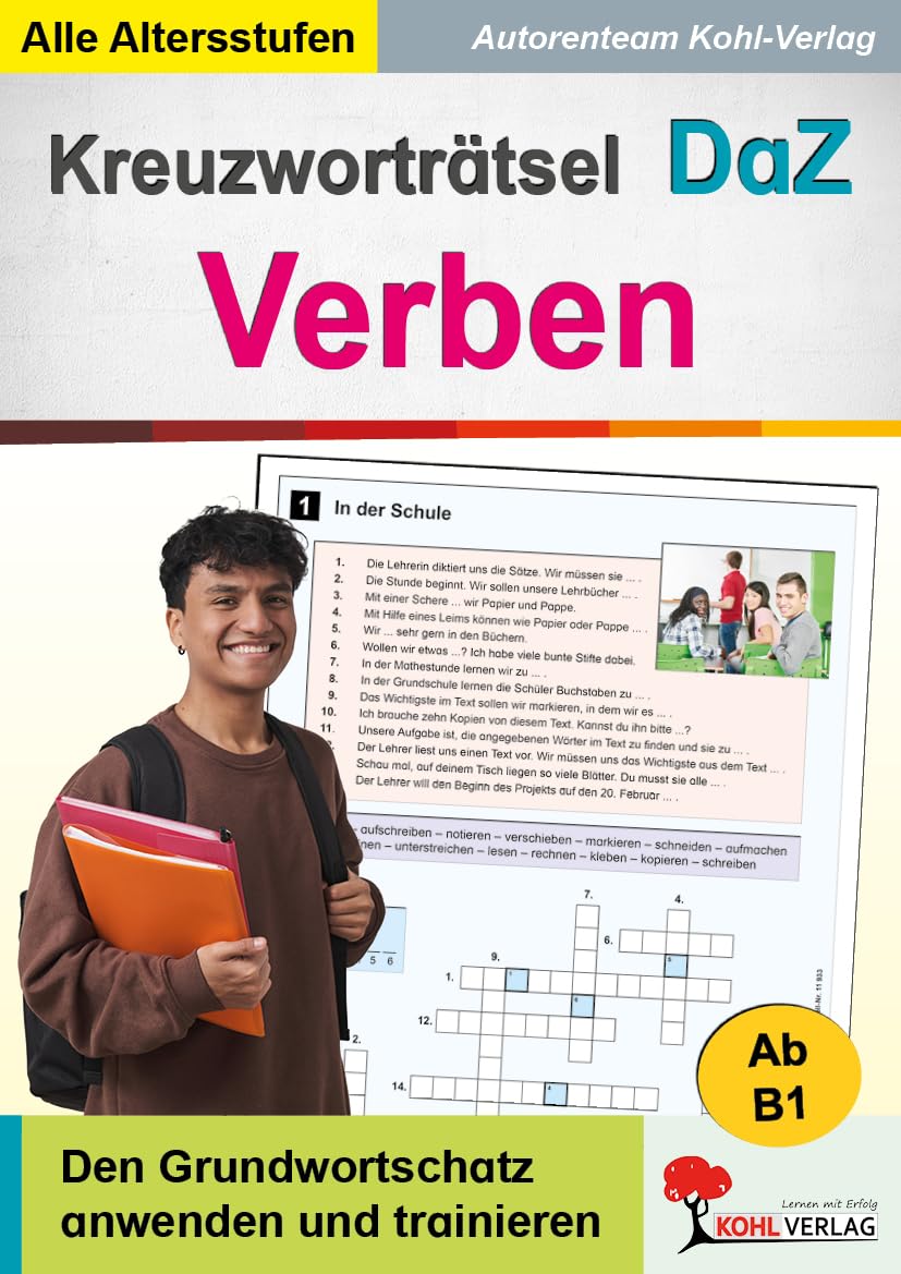 Kreuzworträtsel DaZ - Verben Foreign Languages ​​& Dictionaries