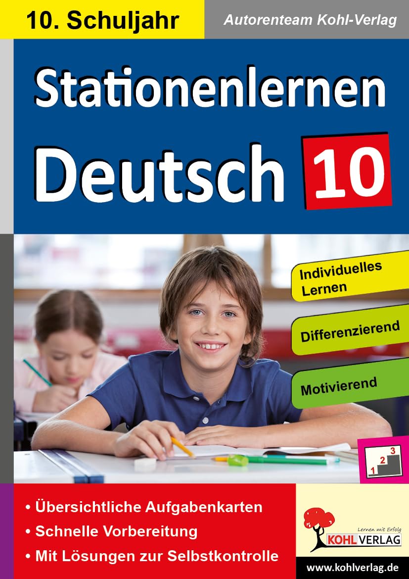 Stationenlernen Deutsch Klasse 10 Sekundarstufe Grammatik Rechtschreibung Schreiben Lesen | Konjunktiv Erörterung Zeichensetzung differenziert | 96 ... mit drei Niveaustufen im 10. Schuljahr Professional & Reference Books