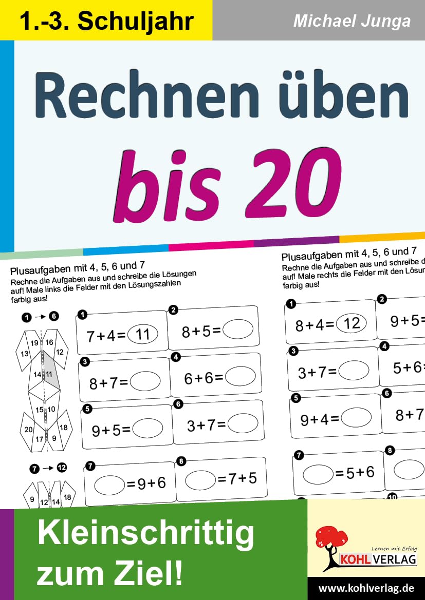 Rechnen üben bis 20: Kleinschrittig zum Ziel! Professional & Reference Books