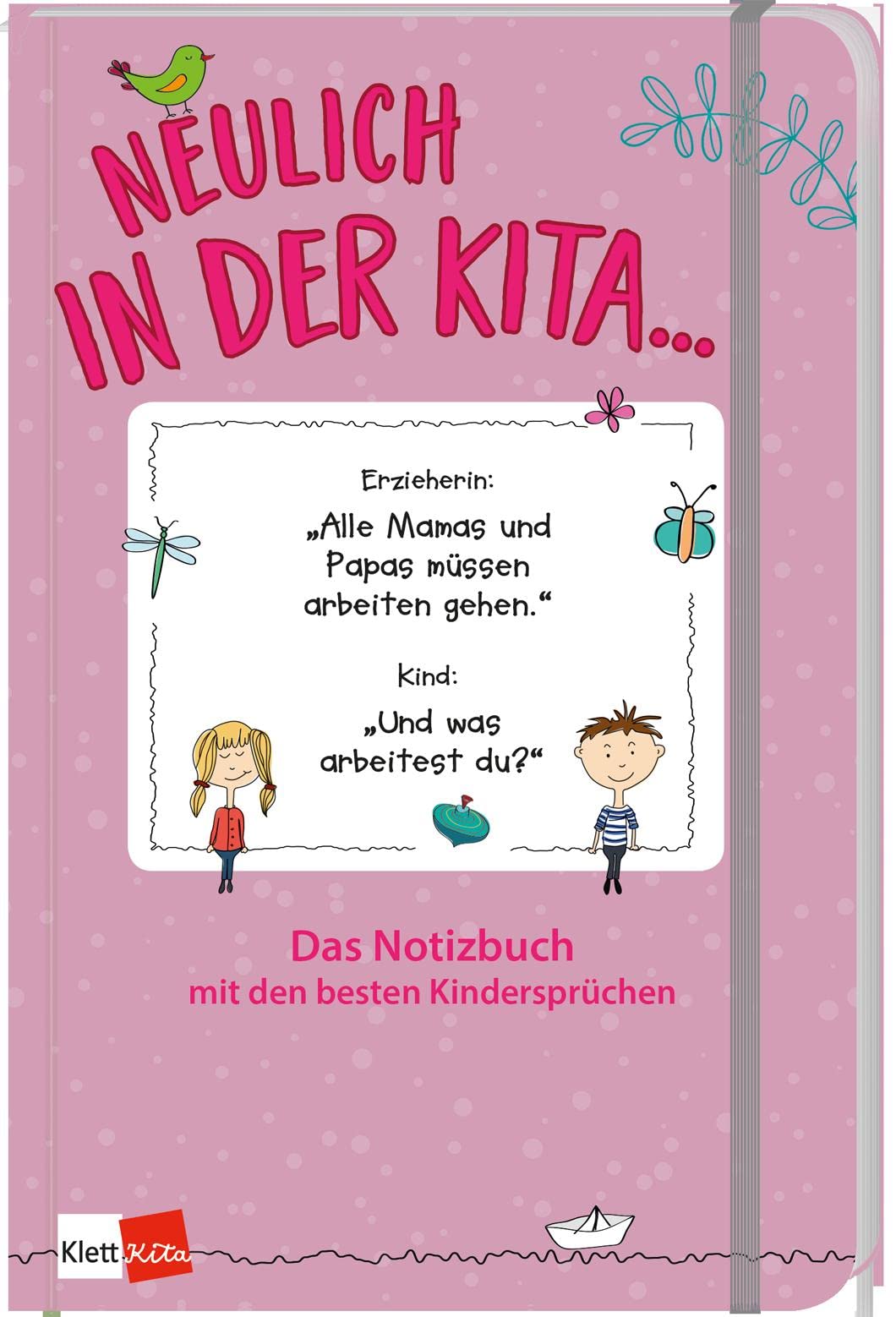 Neulich in der Kita Das Notizbuch mit den besten Kindersprüchen lila, Notizbuch 120 Seiten, 125 x 190 mm, dotted book