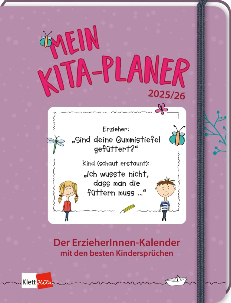 Mein Kita-Planer 2025/26: Der ErzieherInnen-Kalender mit den besten Kindersprüchen (Klett Kita Arbeitshilfen) Non-fiction books for kids