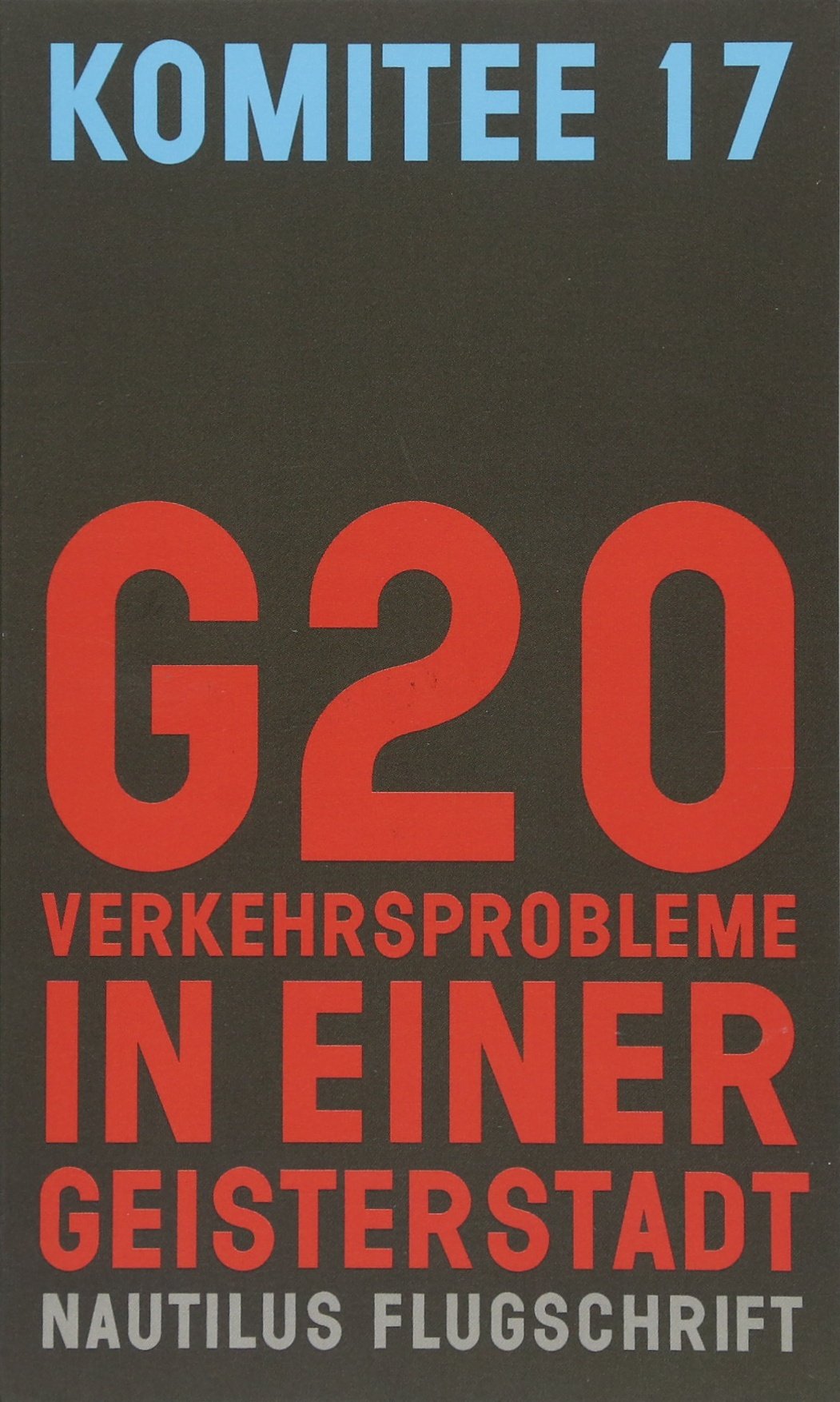G20. Verkehrsprobleme in einer Geisterstadt book