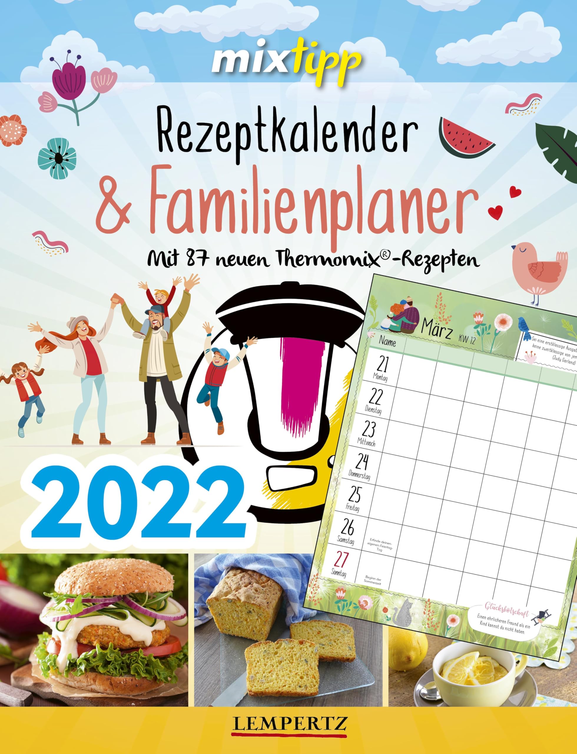 mixtipp: Rezeptkalender & Familienplaner 2022: Mit 87 neuen Thermomix®-Rezepten durchs Jahr 2022 (Kochen mit dem Thermomix®) Living & Furnishing