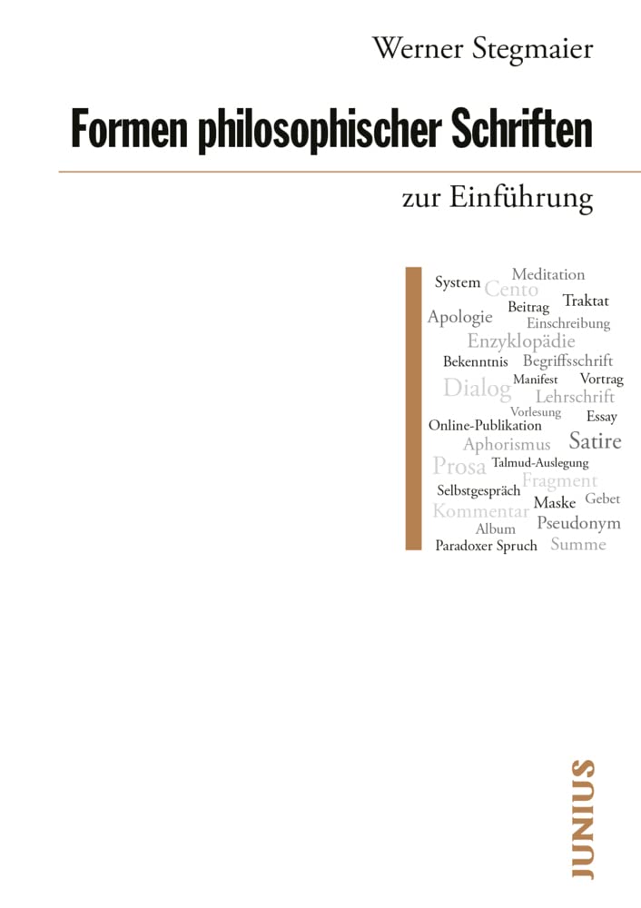 Formen philosophischer Schriften zur Einführung Philosophy