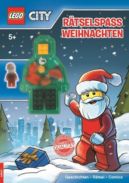 LEGO® CITY Rätselspaß Weihnachten: Geschichten, Rätsel, Comics. Mit LEGO City Minifigur zum Mitspielen Tiptoi & Games