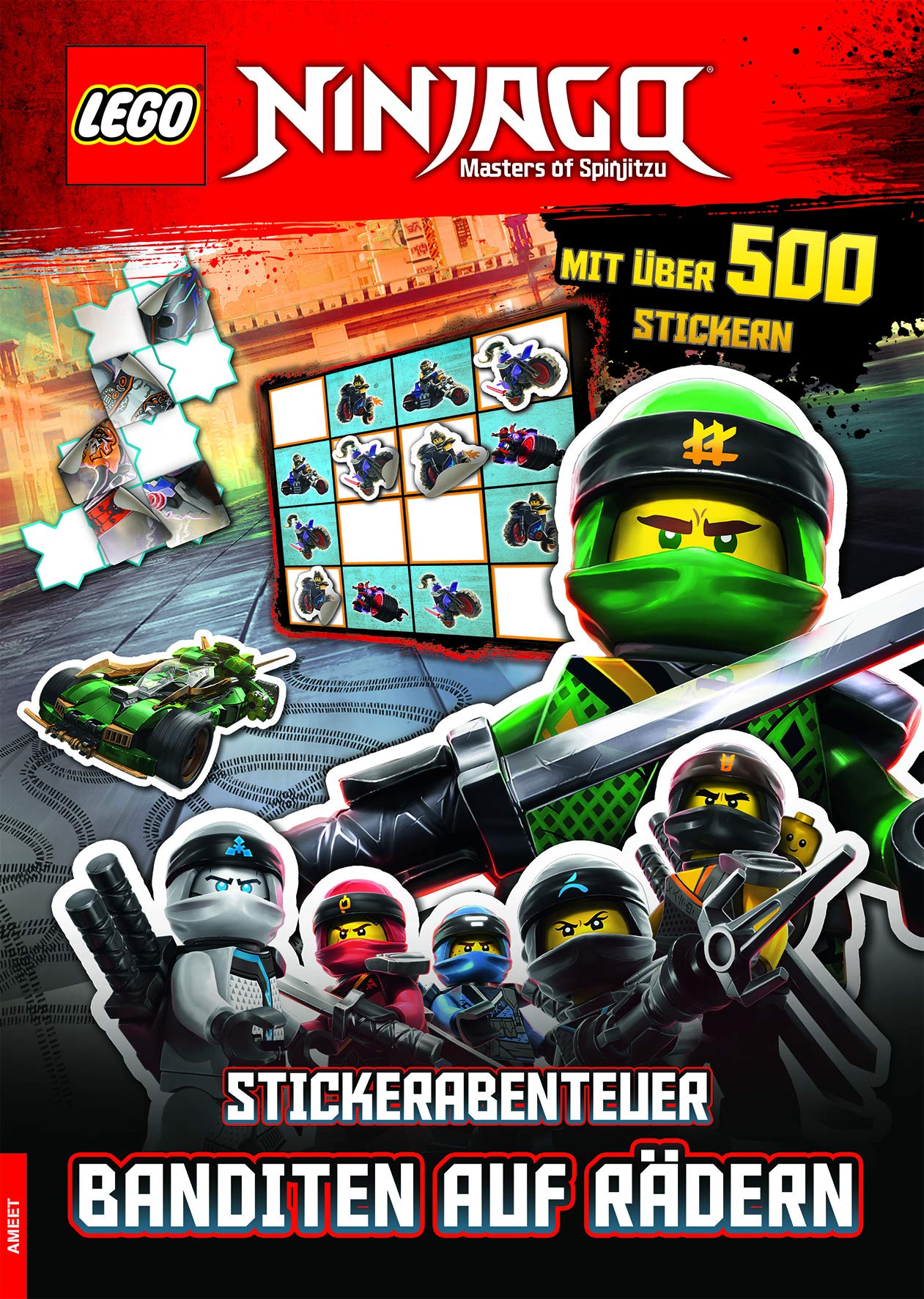 LEGO® NINJAGO® - Stickerabenteuer – Banditen auf Rädern: Mit über 500 Stickern Tiptoi & Games