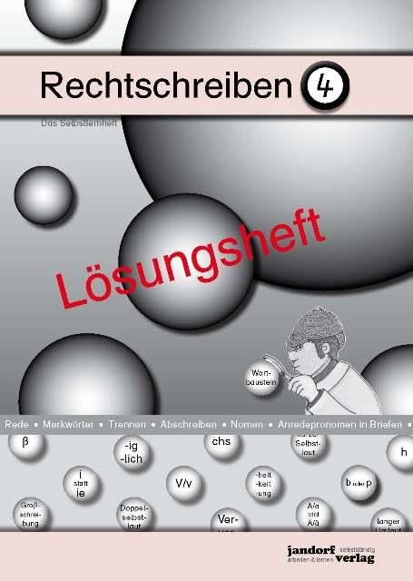 Rechtschreiben 4 (Lösungsheft) Study Guides