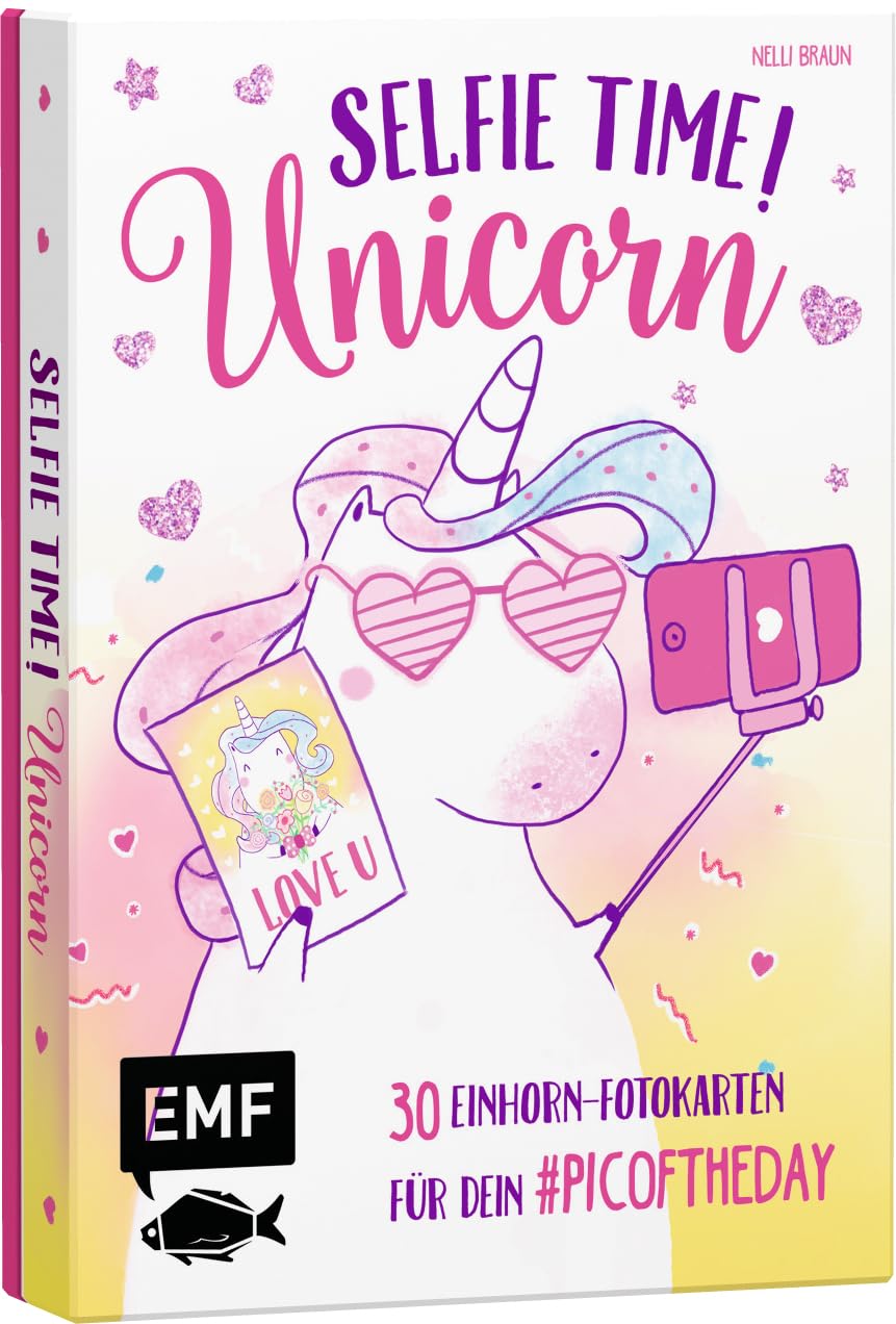 Selfie Time! Unicorn: 30 Einhorn-Fotokarten für dein #picoftheday Hobbies & Crafts