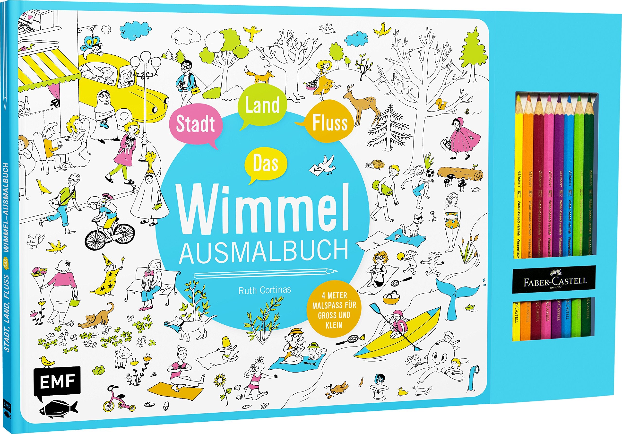 Stadt, Land, Fluss - Das Wimmel-Ausmalbuch Tiptoi & Games