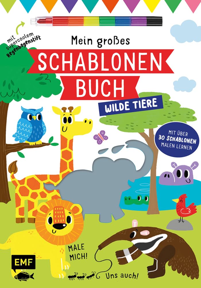 Mein großes Schablonen-Buch - Wilde Tiere Hobbies & Crafts