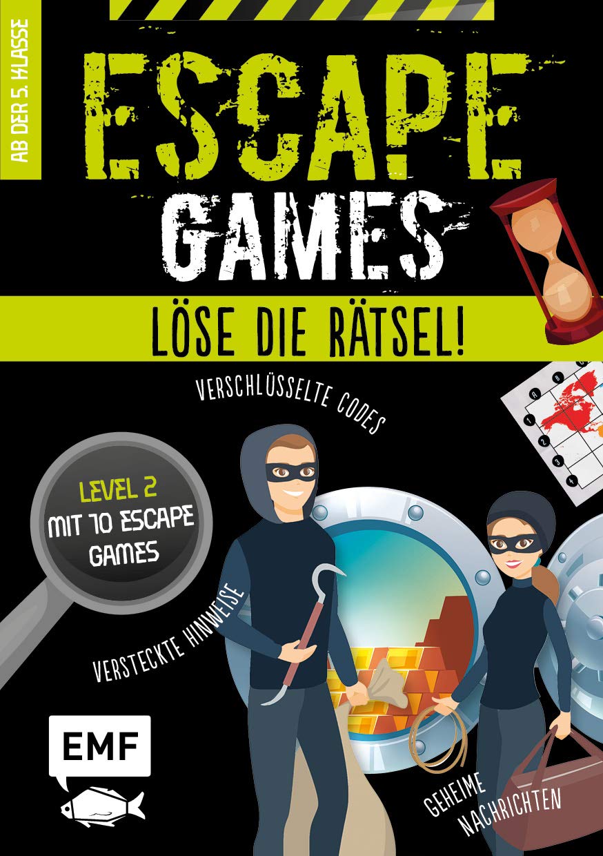 Escape Games - Löse die Rätsel! - Level 2 mit 10 Escape Games ab 10 Jahren Leisure, Home & Garden