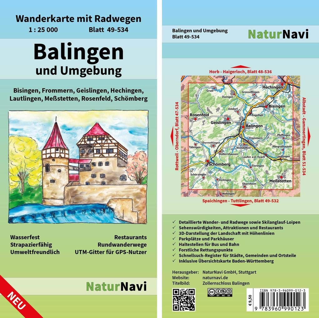Balingen und Umgebung 1 : 25 000 Leisure, Home & Garden
